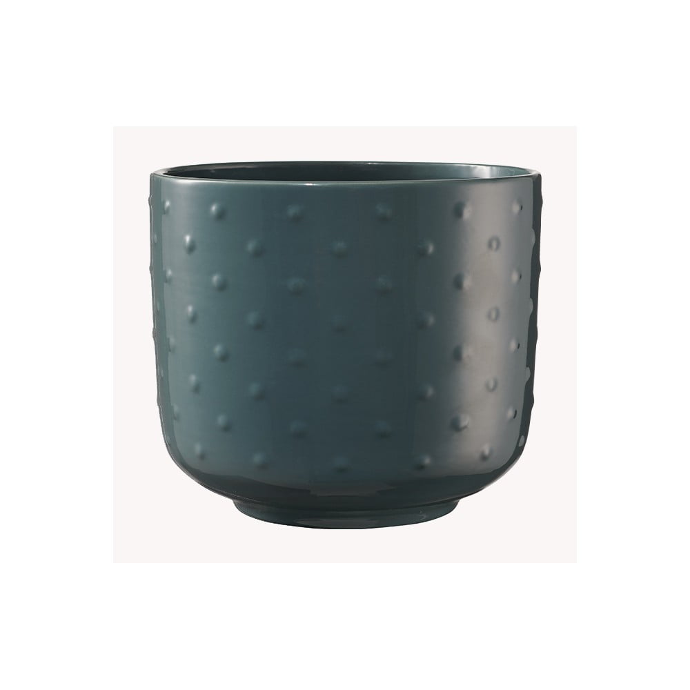 Ciemnozielona ceramiczna doniczka Big pots Baku, ø 19 cm