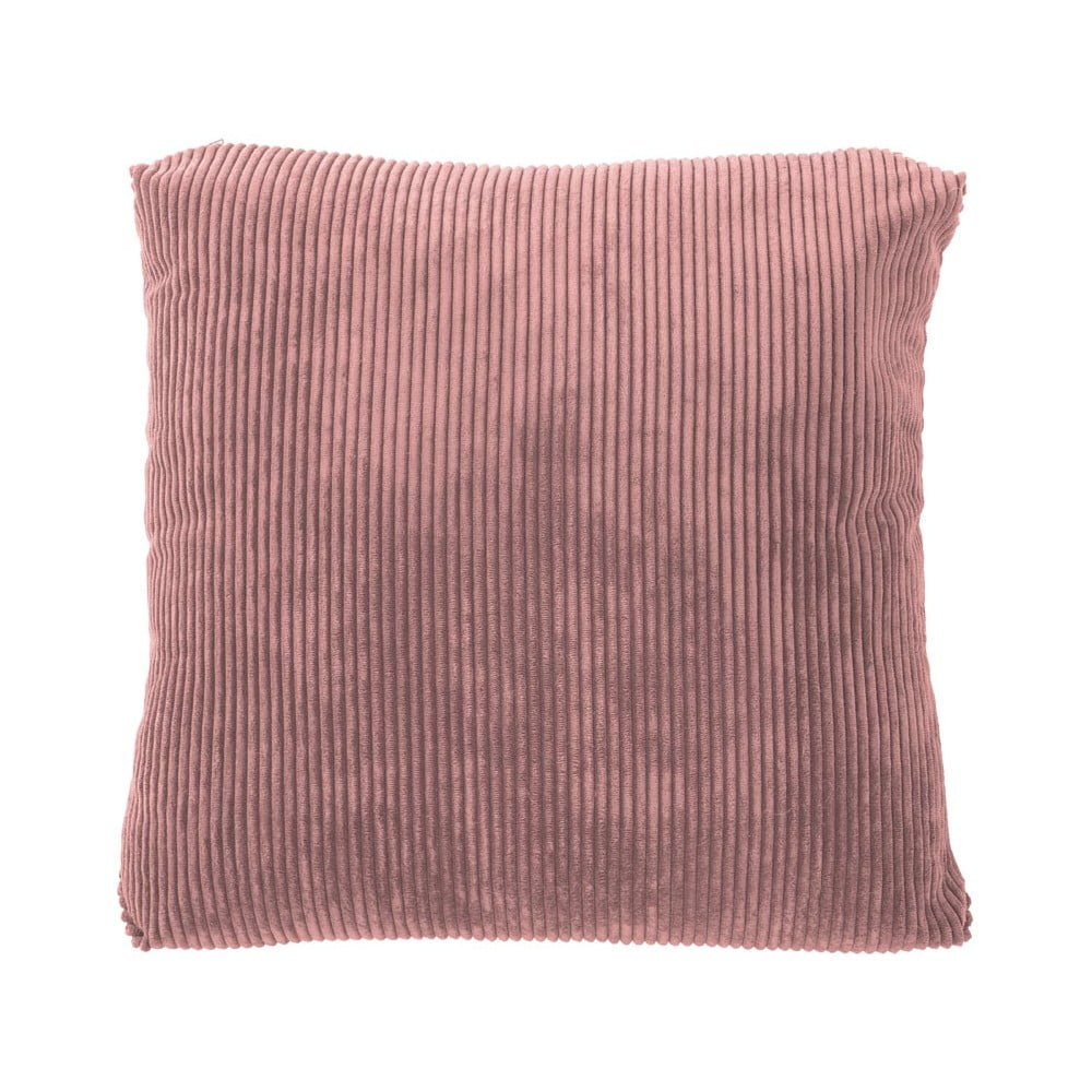 Różowa poduszka dekoracyjna Tiseco Home Studio Ribbed, 40x40 cm