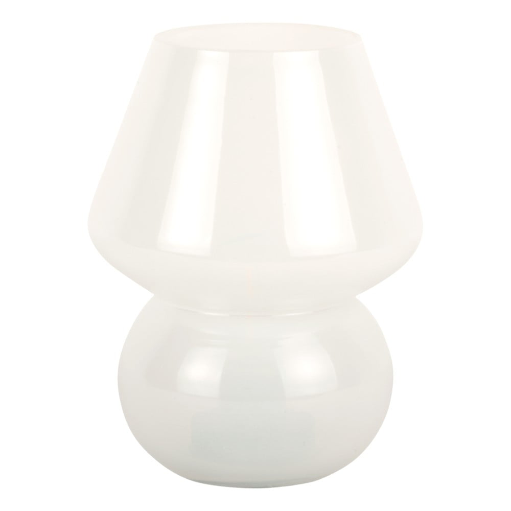 Фото - Столовий ніж Biała lampa stołowa LED ze szklanym kloszem  Vintage – Lei(wysokość 20 cm)