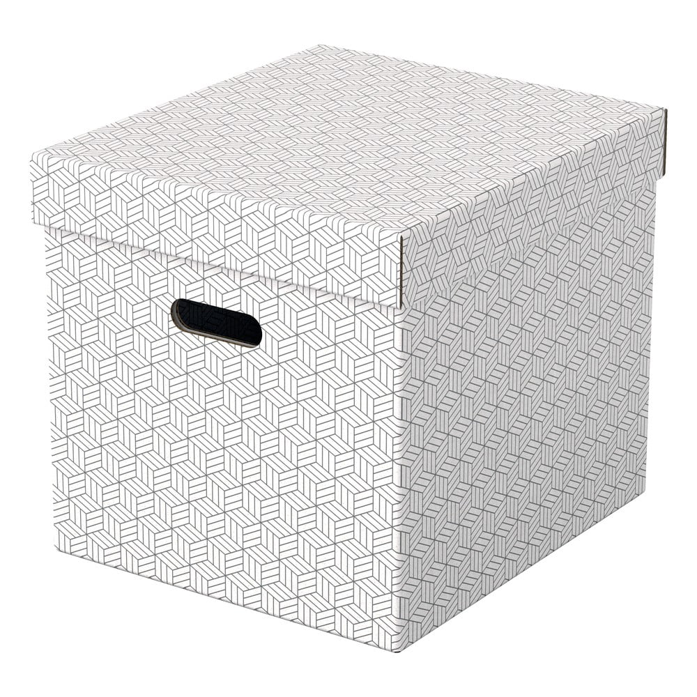 Zestaw 3 białych pudełek do przechowywania Esselte Home, 32x36,5 cm