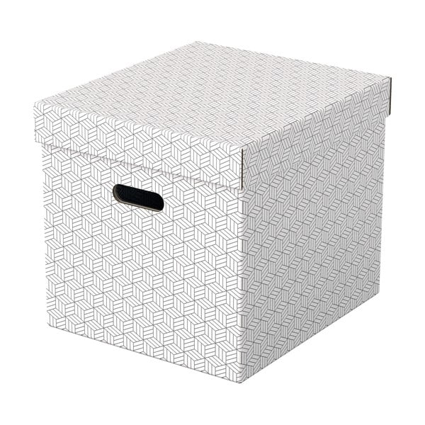 Zestaw 3 białych pudełek do przechowywania Esselte Home, 32x36,5 cm