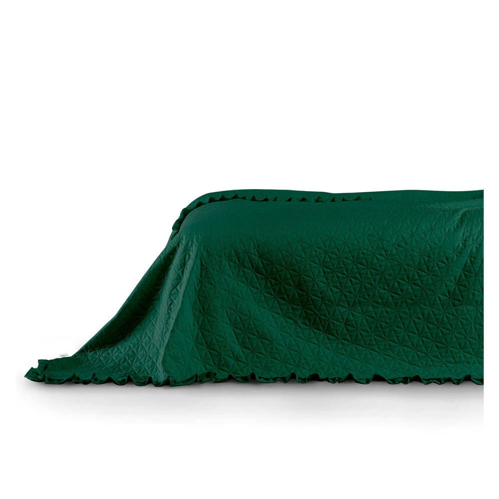 Zielona narzuta AmeliaHome Tilia, 240x220 cm