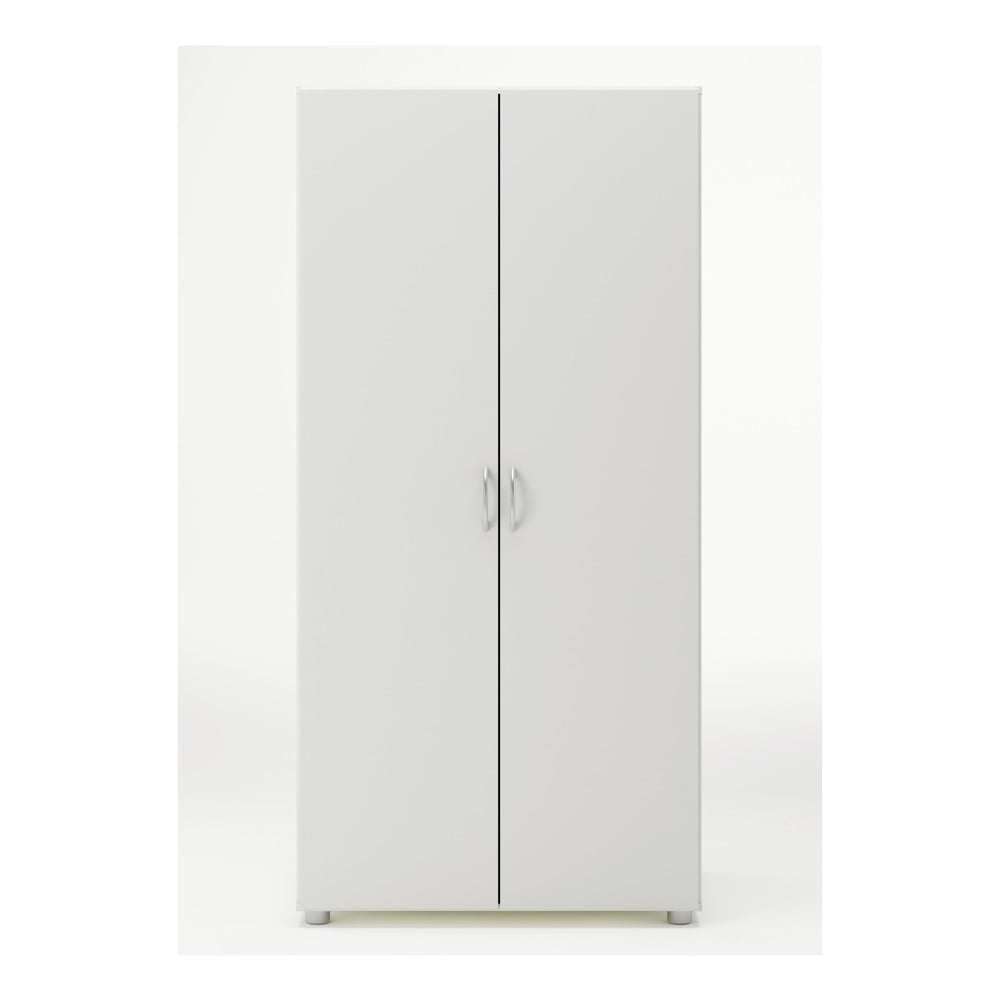 Biała szafa 2-drzwiowa  Zippy Linen