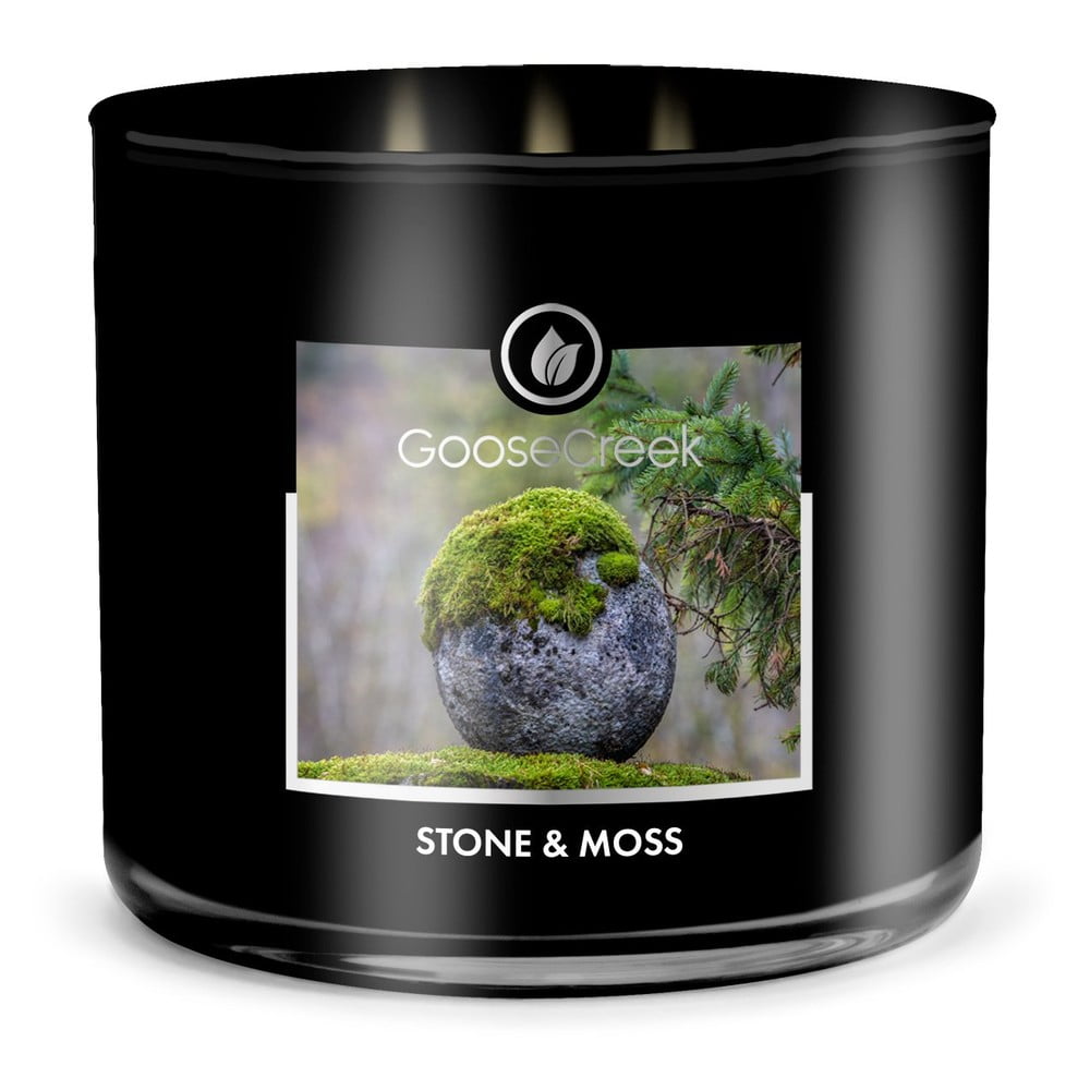 Męska świeczka zapachowa w pojemniku Goose Creek Stone & Moss, 35 h