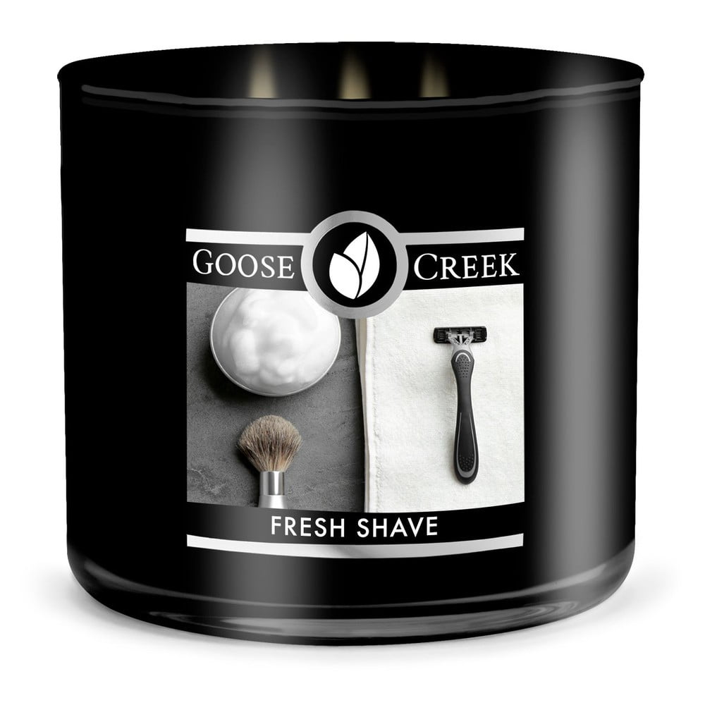 Męska świeczka zapachowa w pojemniku Goose Creek Fresh Shave, 35 h