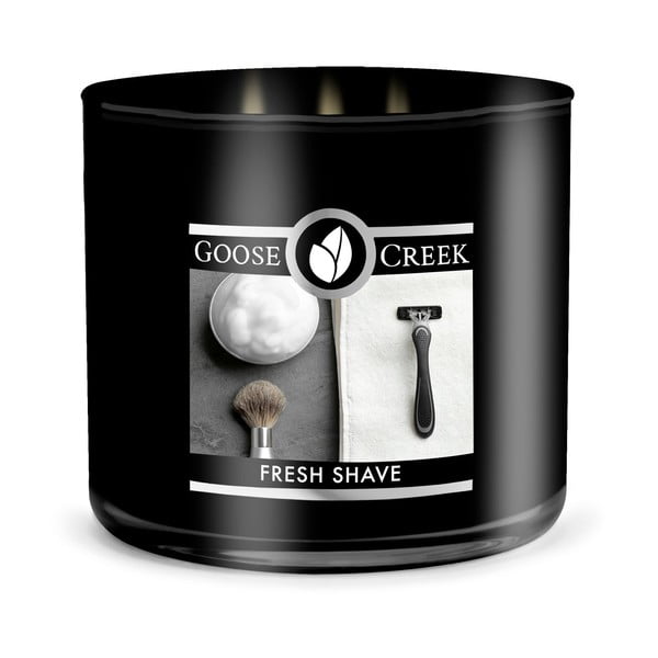 Męska świeczka zapachowa w pojemniku Goose Creek Fresh Shave, 35 h