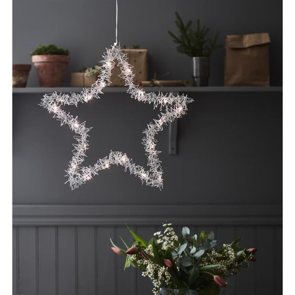 Świąteczna wisząca dekoracja świetlna Markslöjd Tangle Star, wys. 45 cm