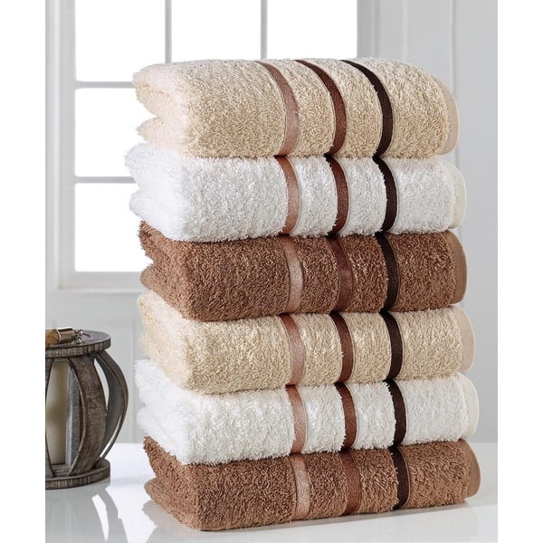 Zestaw 6 ręczników Pure Cotton Towel, 50x90 cm