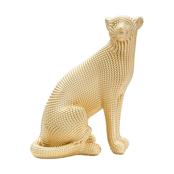 Figurka w dekorze w kolorze złota Mauro Ferretti Leopard