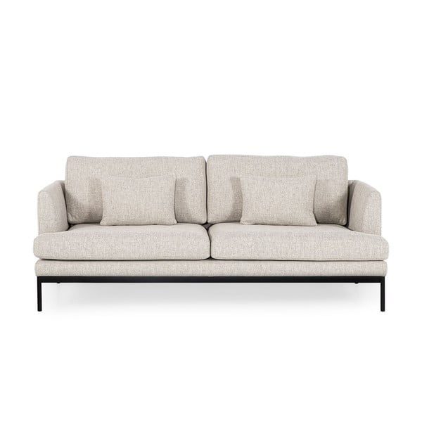 Jasnobeżowa sofa Ndesign Pearl, szerokość 204 cm