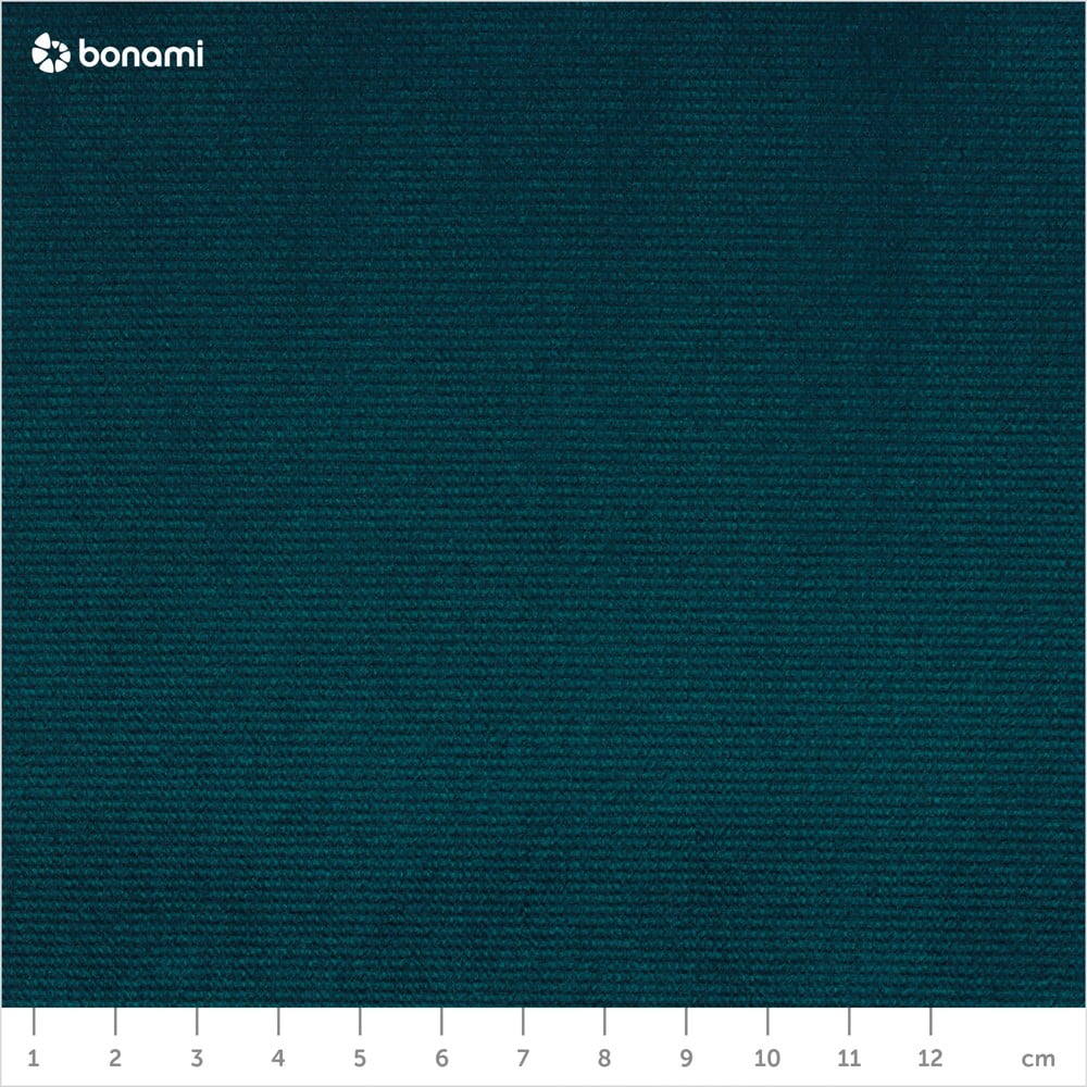 Ciemnoturkusowy aksamitny rozkładany narożnik (lewostronny) Lofty Lilly – Miuform