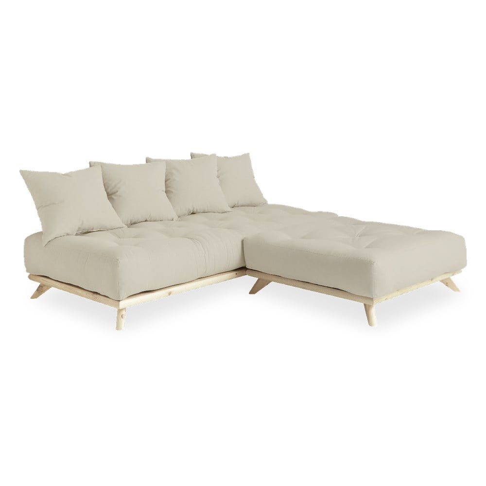 Sofa z beżowym obiciem Karup Design Senza Natural/Beige