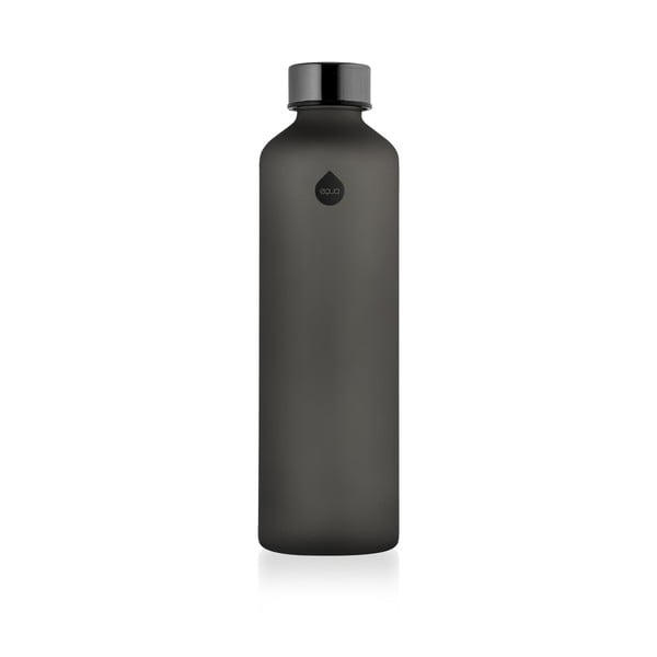 Czarna butelka ze szkła borokszemowego Equa Mismatch Ash, 750 ml