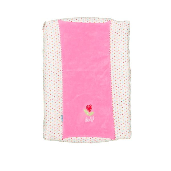 Różowy pokrowiec na materac z ręcznikiem Tiseco Home Studio, 55x75 cm