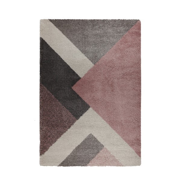 Różowo-szary dywan Flair Rugs Zula, 160x230 cm