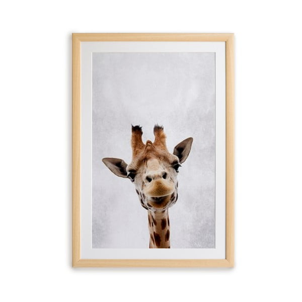 Obraz w ramie Surdic Giraffe, 30x40 cm