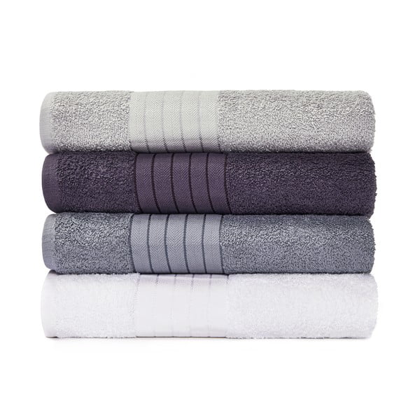 Zestaw 4 bawełnianych ręczników Le Bonom Prato, 70x140 cm
