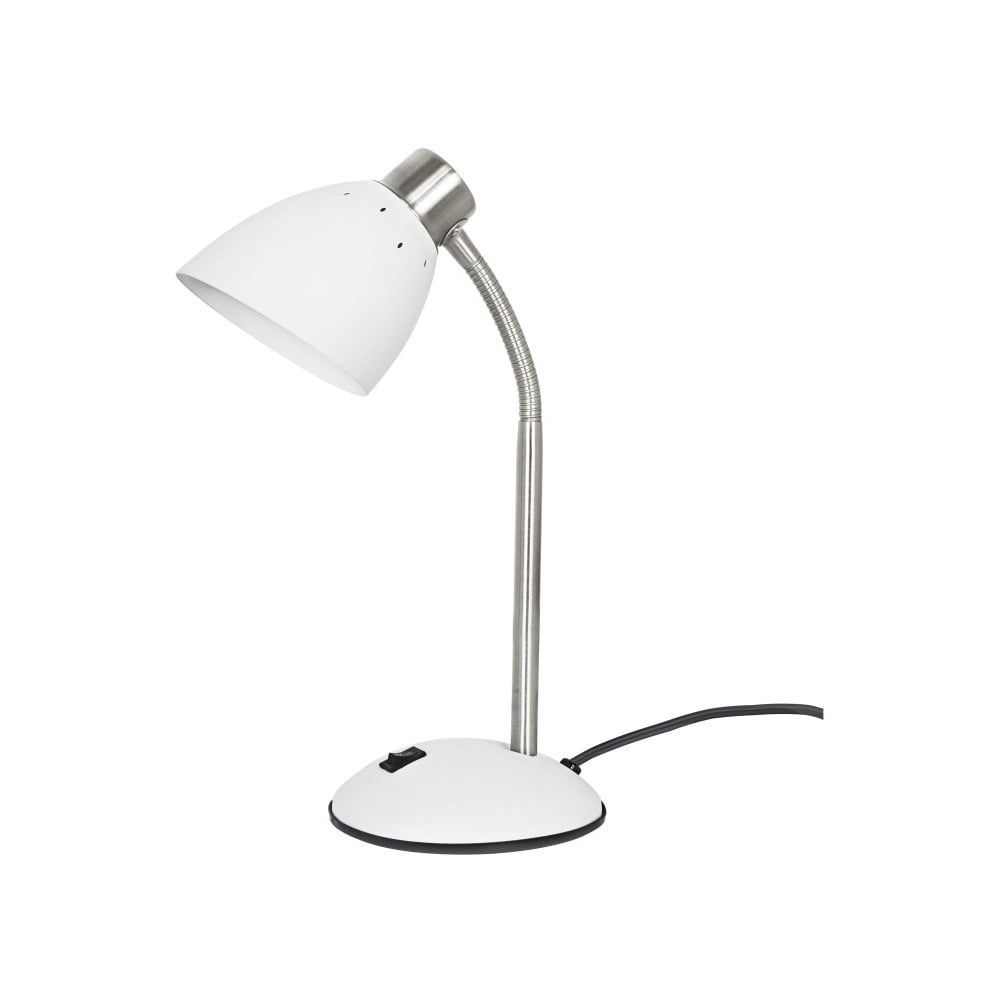 Biała lampa stołowa Leitmotiv Dorm