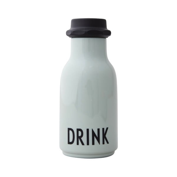 Jasnozielona dziecięca butelka Design Letters Drink, 330 ml