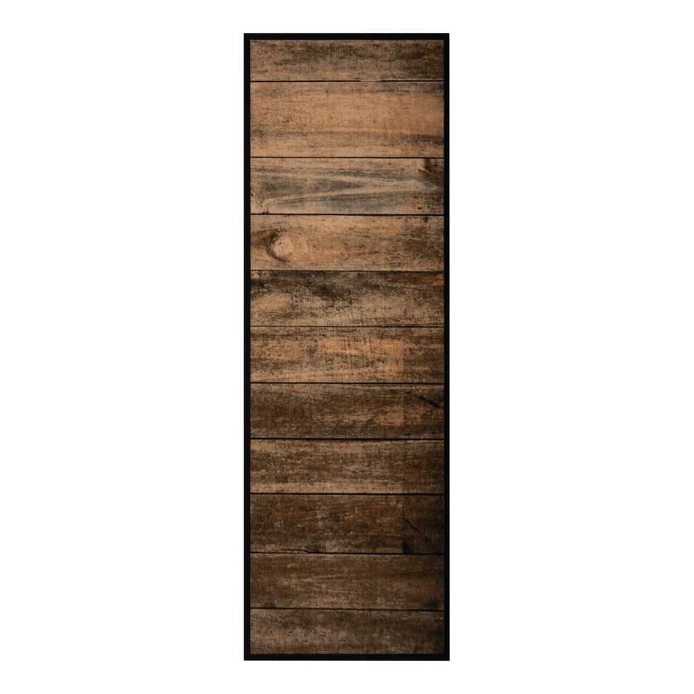 Zdjęcia - Dywan Clean Brązowy chodnik Zala Living Cook &  WIld Wood, 50x150 cm 