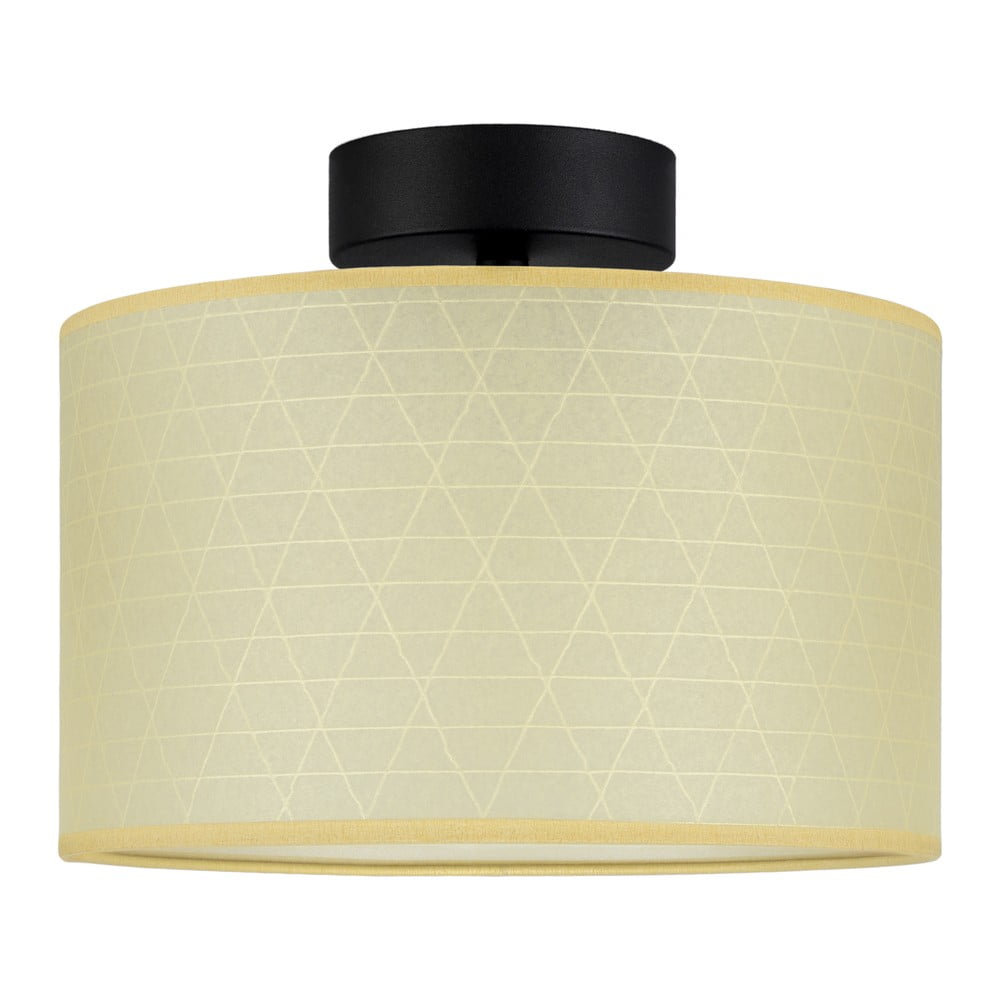Beżowa lampa sufitowa ze wzorem trójkątów Sotto Luce Taiko