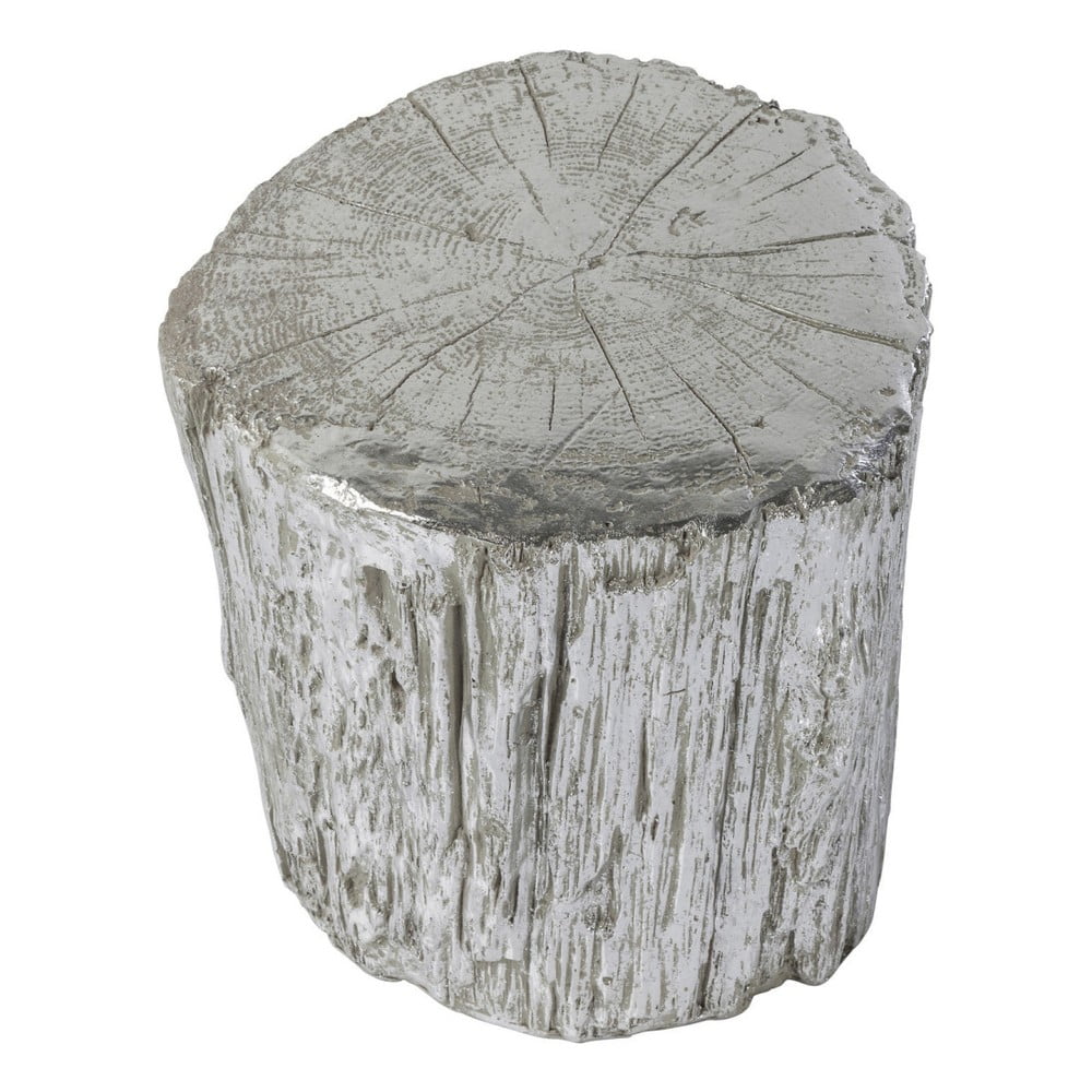 Stołek w srebrnym kolorze Kare Design Tronco, ⌀ 40 cm