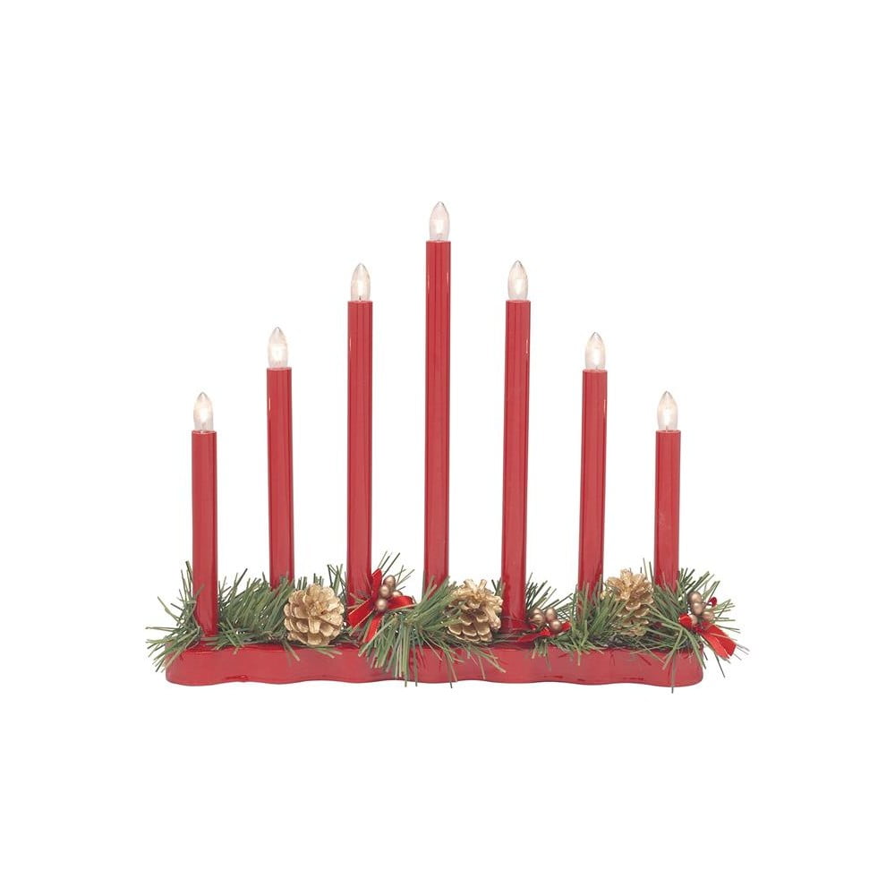 Фото - Новорічні іграшки MarksLojd Czerwona dekoracja świetlna ze świątecznym motywem Hol – Markslöjd czerwon 