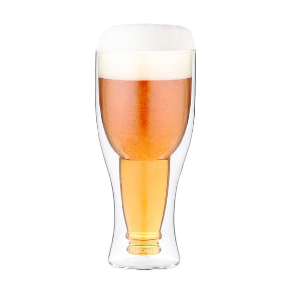 Szklanka do piwa z podwójną ścianką Vialli Design, 350 ml