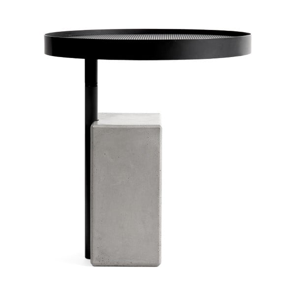 Stolik z betonową podstawą Lyon Béton Twist, ø 45 cm