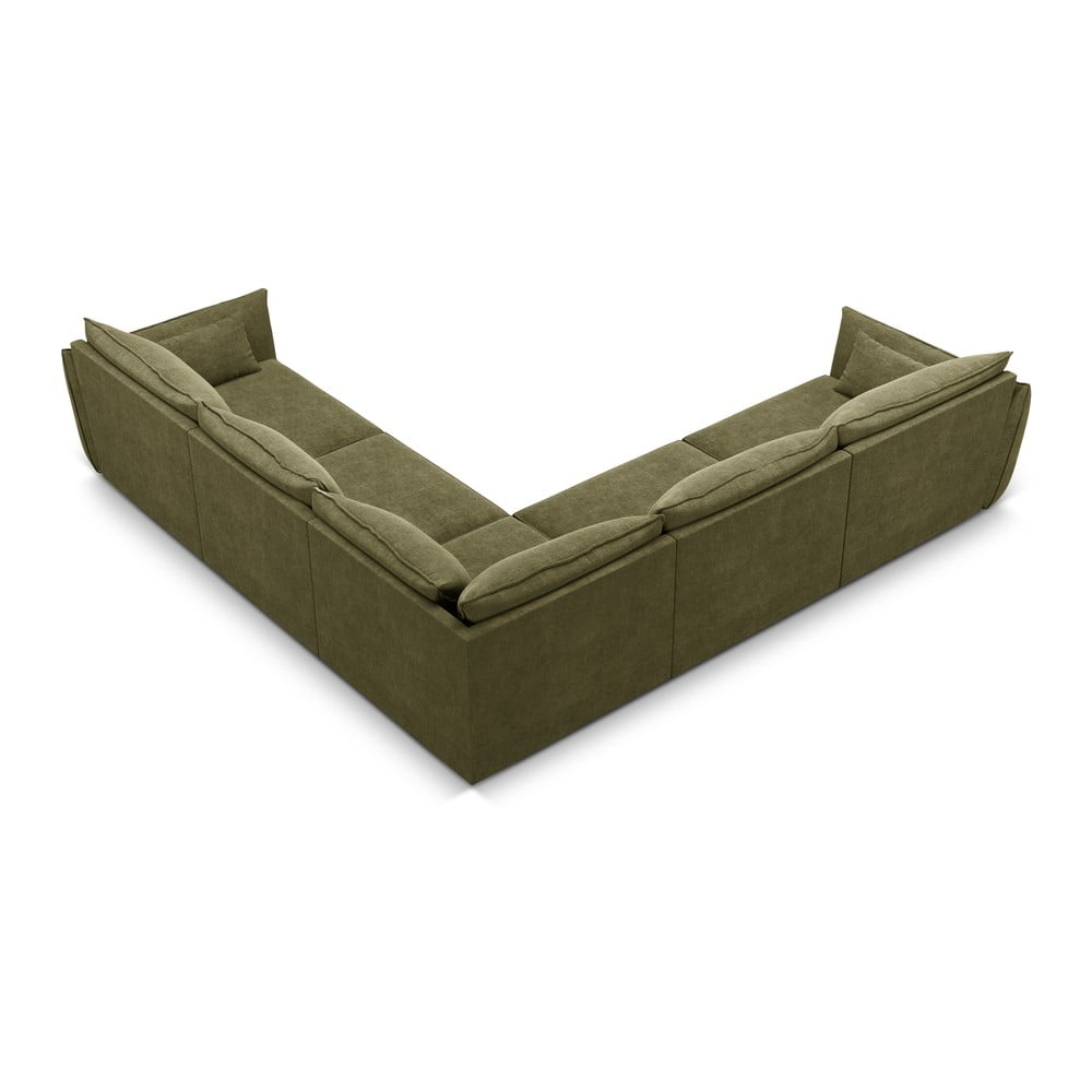 Zielony narożnik (róg zmienny) Vanda – Mazzini Sofas