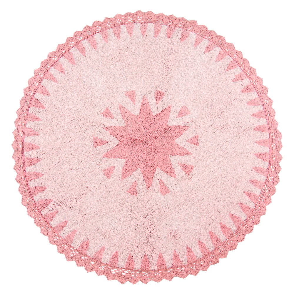 Różowy dywan dziecięcy Nattiot Warren, Ø110 cm