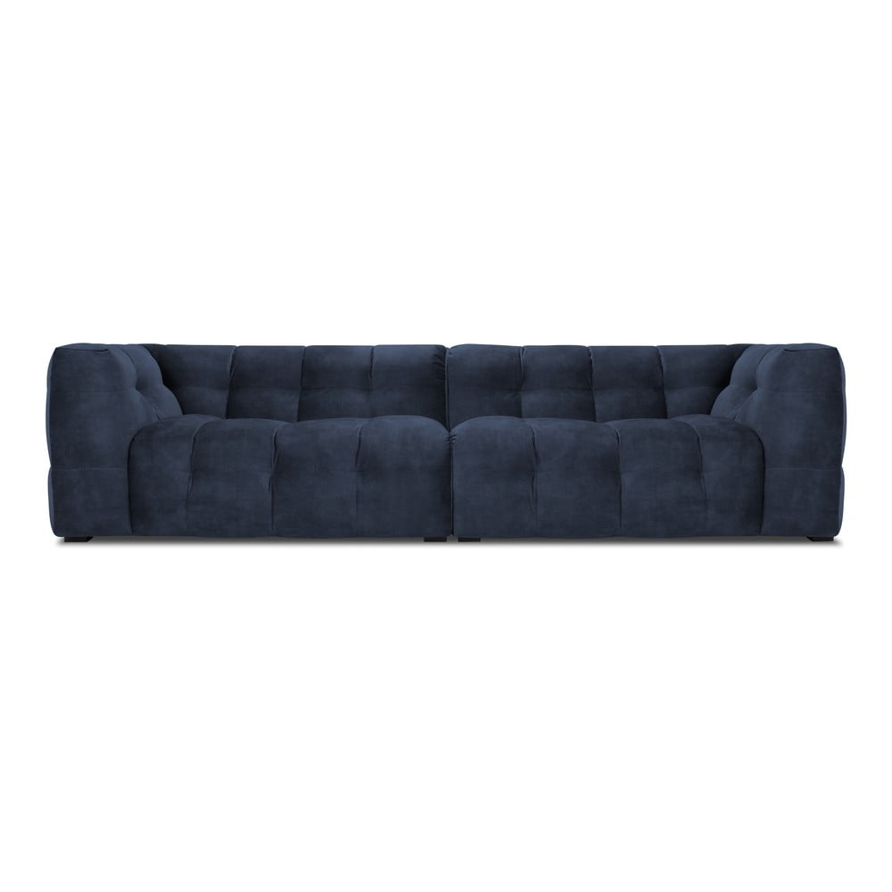 Niebieska aksamitna sofa Windsor & Co Sofas Vesta, 280 cm
