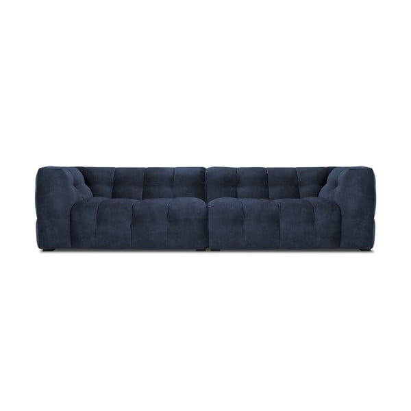 Niebieska aksamitna sofa Windsor & Co Sofas Vesta, 280 cm