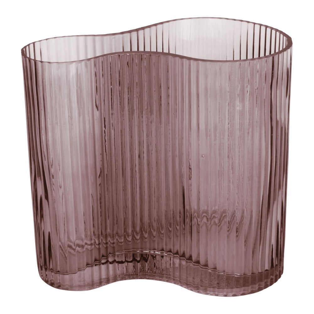 Фото - Ваза Brązowy szklany wazon PT LIVING Wave, wys. 18 cm brązowy,dark
