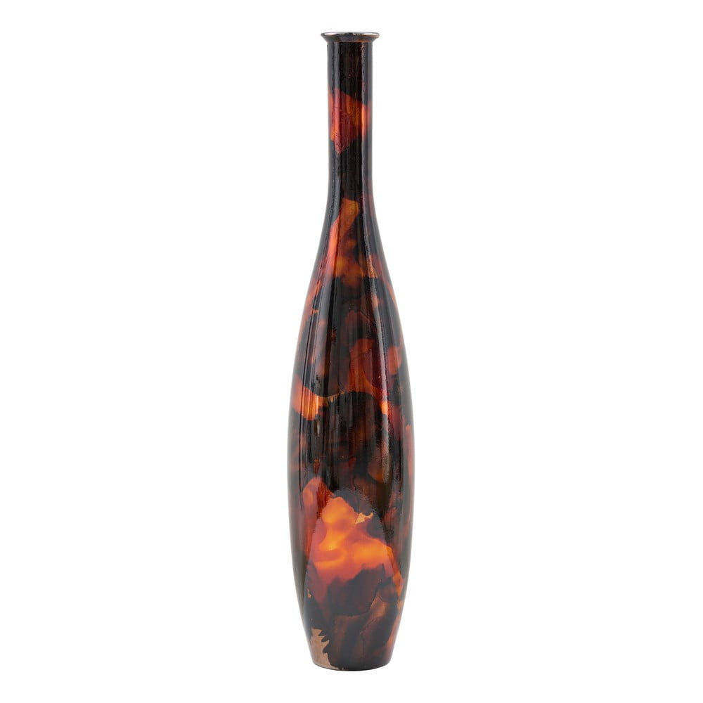 Brązowy wazon ze szkła z recyklingu Mauro Ferretti Ares, wys. 100 cm