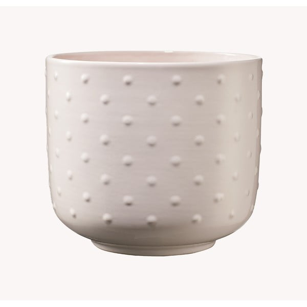 Beżoworóżowa ceramiczna doniczka Big pots Baku, ø 19 cm