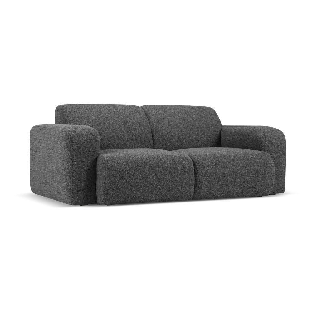 Ciemnoszara sofa z materiału bouclé 170 cm Molino – Micadoni Home