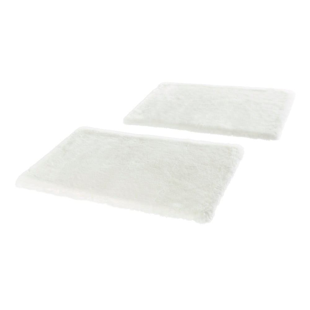 Zestaw 2 białych dywanów do sypialni Mint Rugs Soft, 90x140 cm