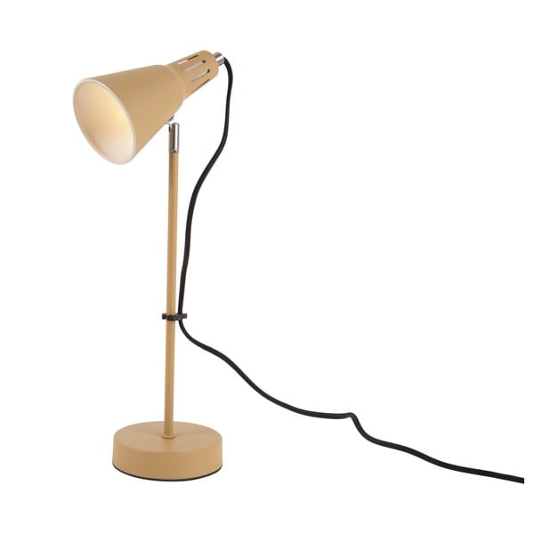 Musztardowożółta lampa stołowa Leitmotiv Mini Cone, ø 16 cm
