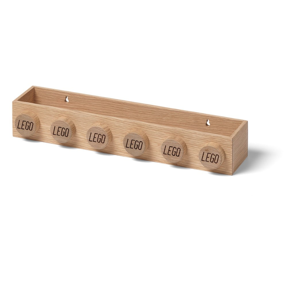 Dziecięca półka z drewna dębowego LEGO® Wood