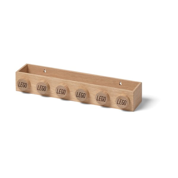 Dziecięca półka z drewna dębowego LEGO® Wood
