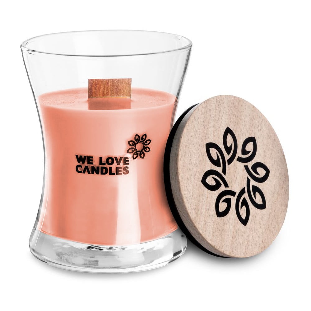 Świeczka z wosku sojowego We Love Candles Rhubarb & Lily, 21 h