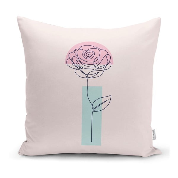 Poszewka na poduszkę Minimalist Cushion Covers Drawing Flower, 45x45 cm