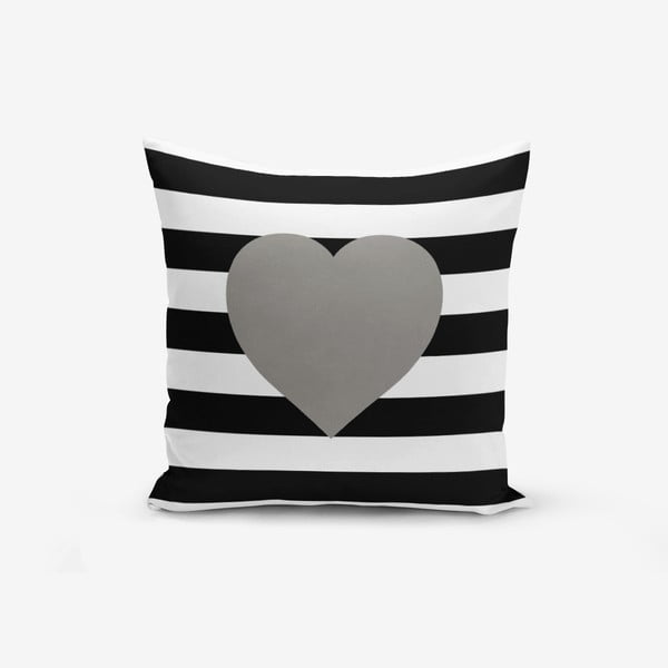 Poszewka na poduszkę z domieszką bawełny Minimalist Cushion Covers Striped Grey, 45x45 cm