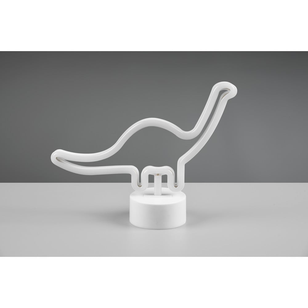 Biała lampa stołowa LED (wys. 20 cm) Bronto – Trio