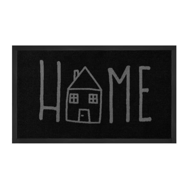 Czarna wycieraczka Hanse Home Easy Home, 45x75 cm