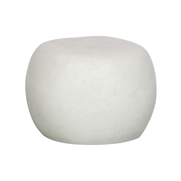 Biały stolik ogrodowy z gliny włóknistej vtwonen Pebble, ø 50 cm