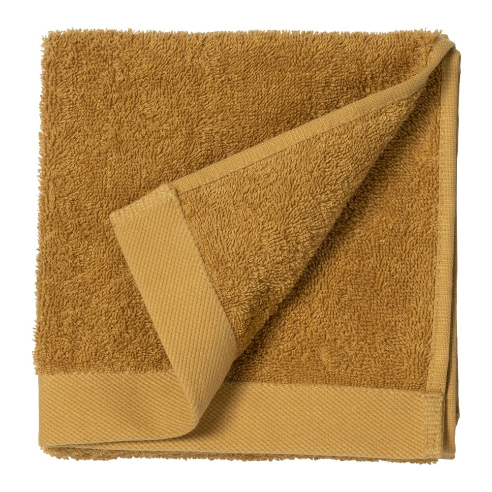 Zdjęcia - Ręcznik Żółty  z bawełny frotte Södahl Golden, 100x50 cm