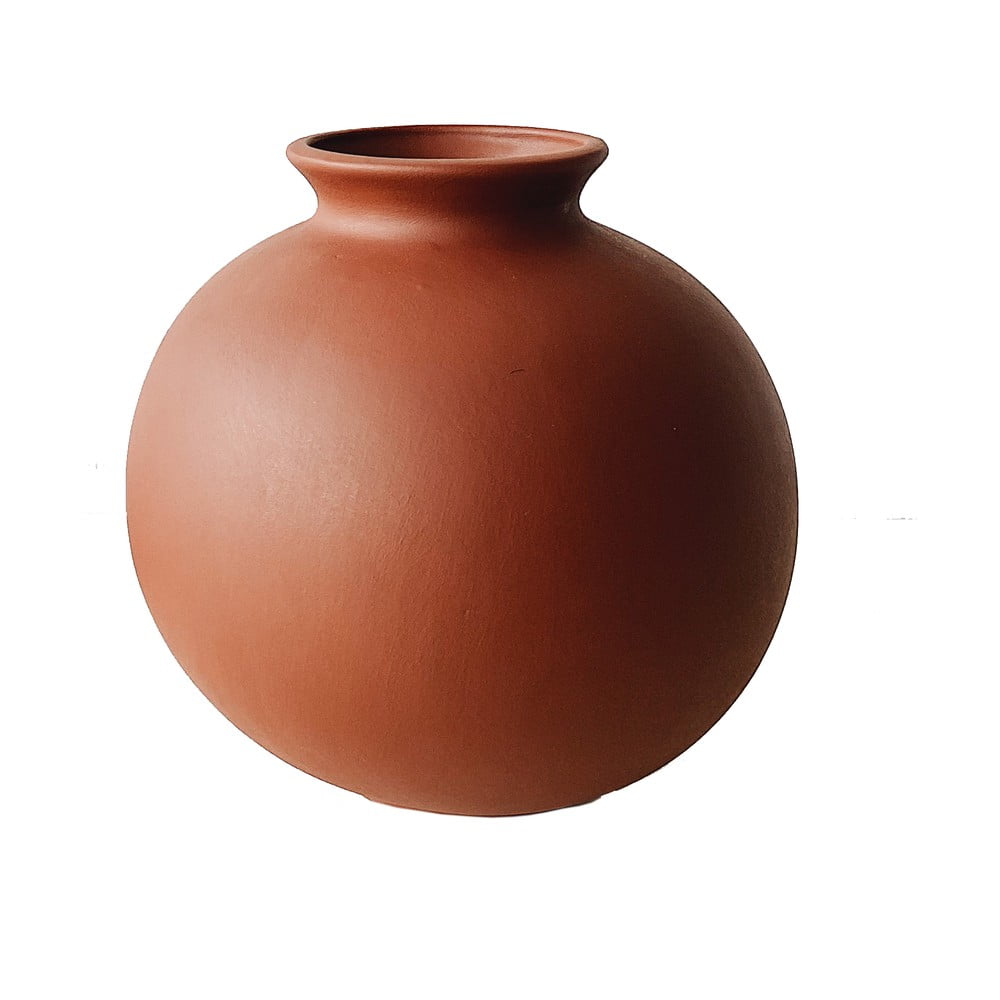 Ceramiczny wazon w kolorze cegły Rulina Toppy