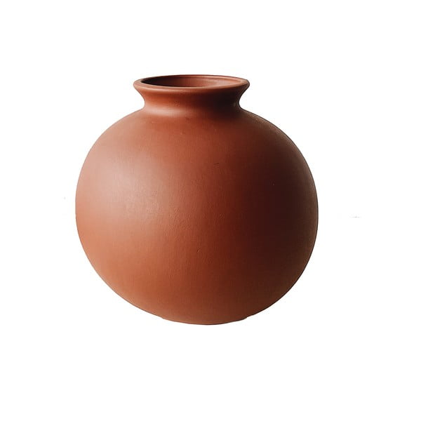 Ceramiczny wazon w kolorze cegły Rulina Toppy